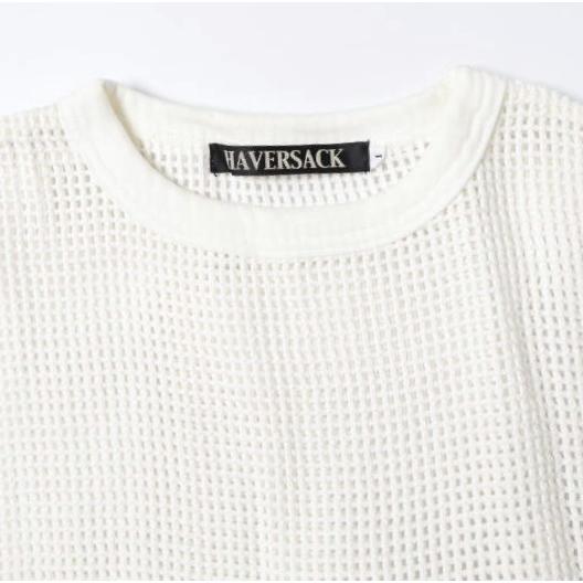 HAVERSACK ハバーザック 日本製 メッシュノースリーブトップ 812024 1 WHITE ベスト カットソー トップス g13411 |  | 04
