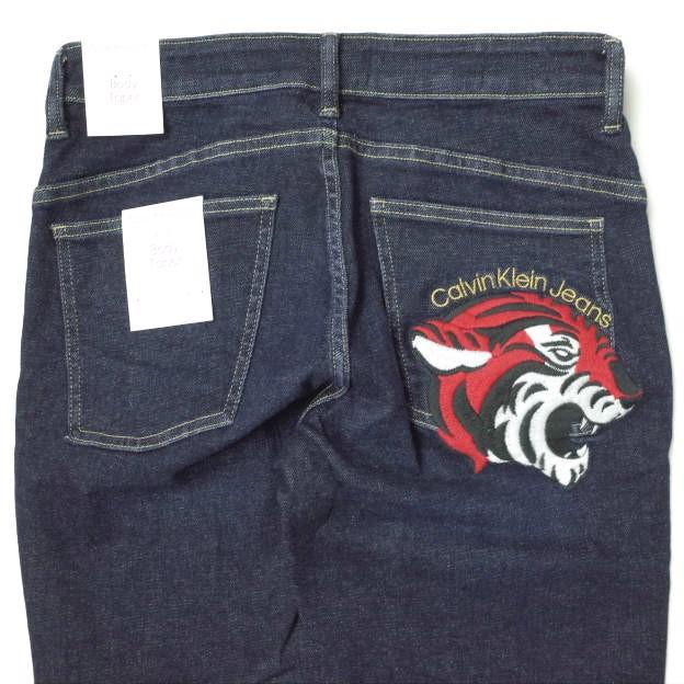新品 Calvin klein Jeans カルバンクラインジーンズ Body Taper Jeans タイガー刺繍 テーパードスキニーデニムパンツ J319941 28 g13496 |  | 06