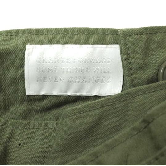 CHANGES チェンジーズ 日本製 VINTAGE REMAKE WRAP PLEATED SKIRT デニム x ミリタリー リメイクラッププリーツスカート ロング g13556 |  | 02