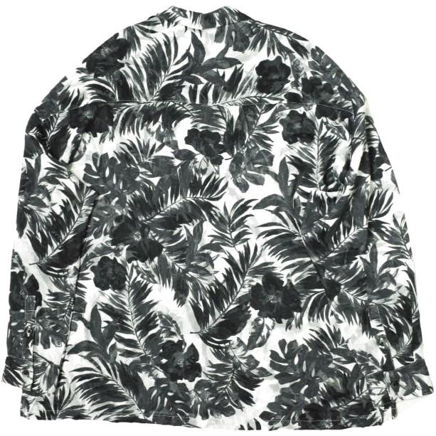 Danke Schon ダンケシェーン 23SS Chiffon Cut Jacket ボタニカル柄 シャツジャケット Free ブラック 長袖 開襟 オープンカラー g13565 |  | 01