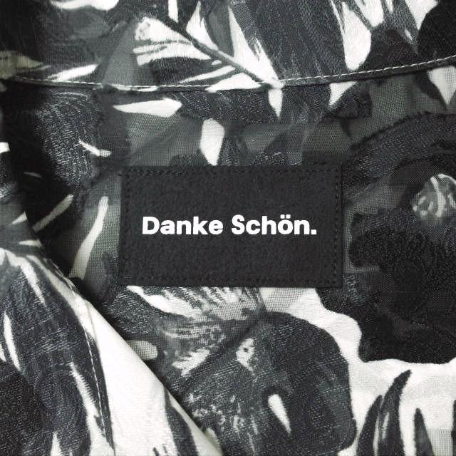Danke Schon ダンケシェーン 23SS Chiffon Cut Jacket ボタニカル柄 シャツジャケット Free ブラック 長袖 開襟 オープンカラー g13565 |  | 03