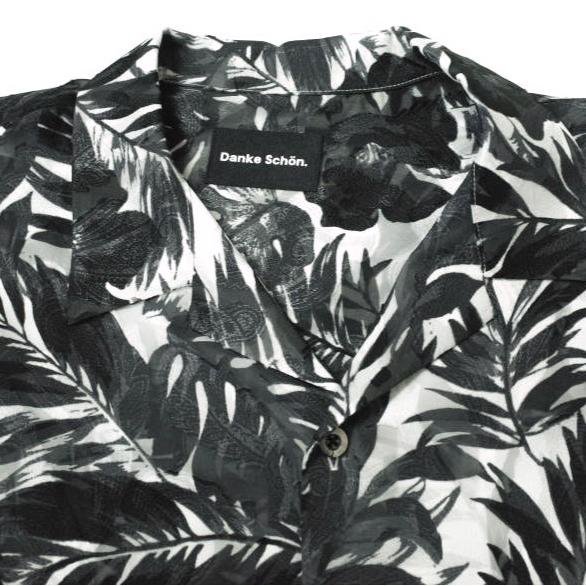 Danke Schon ダンケシェーン 23SS Chiffon Cut Jacket ボタニカル柄 シャツジャケット Free ブラック 長袖 開襟 オープンカラー g13565 |  | 04