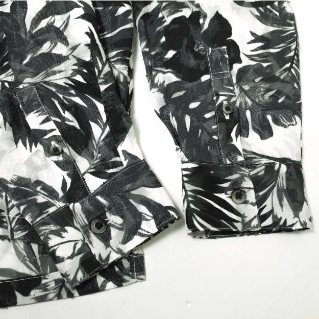 Danke Schon ダンケシェーン 23SS Chiffon Cut Jacket ボタニカル柄 シャツジャケット Free ブラック 長袖 開襟 オープンカラー g13565 |  | 05
