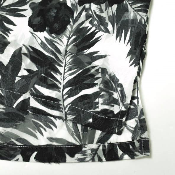 Danke Schon ダンケシェーン 23SS Chiffon Cut Jacket ボタニカル柄 シャツジャケット Free ブラック 長袖 開襟 オープンカラー g13565 |  | 06