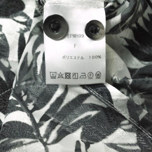 Danke Schon ダンケシェーン 23SS Chiffon Cut Jacket ボタニカル柄 シャツジャケット Free ブラック 長袖 開襟 オープンカラー g13565 |  | 07