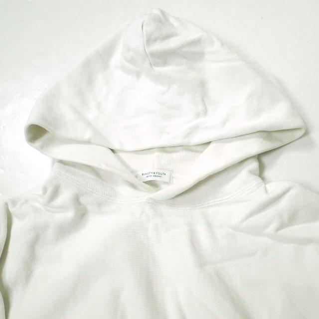 BEAUTY＆YOUTH UNITED ARROWS ビューティーアンドユース ソフィーリバーススウェットフーディ プルオーバーパーカー 1212-199-7449 L WHITE |  | 03