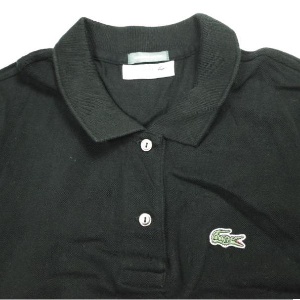 LACOSTE x BEAMS BOY ラコステ ビームスボーイ 別注 ポロワンピース EF008PL 36 ブラック 鹿の子 半袖 ポロシャツ トップス g13615 |  | 03