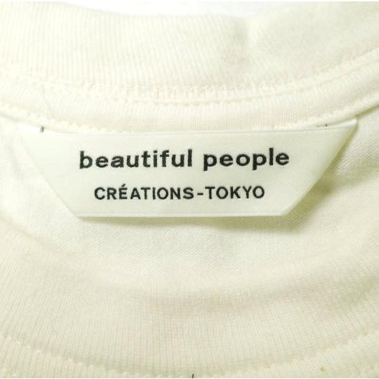 beautiful people ビューティフルピープル soft jersey big name tank top ソフトジャージービッグネームタンクトップ 1815310514 36 WHITE |  | 02