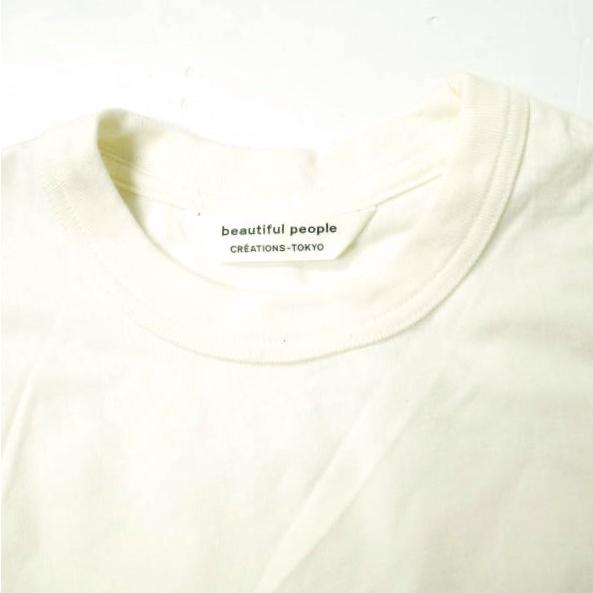 beautiful people ビューティフルピープル soft jersey big name tank top ソフトジャージービッグネームタンクトップ 1815310514 36 WHITE |  | 03