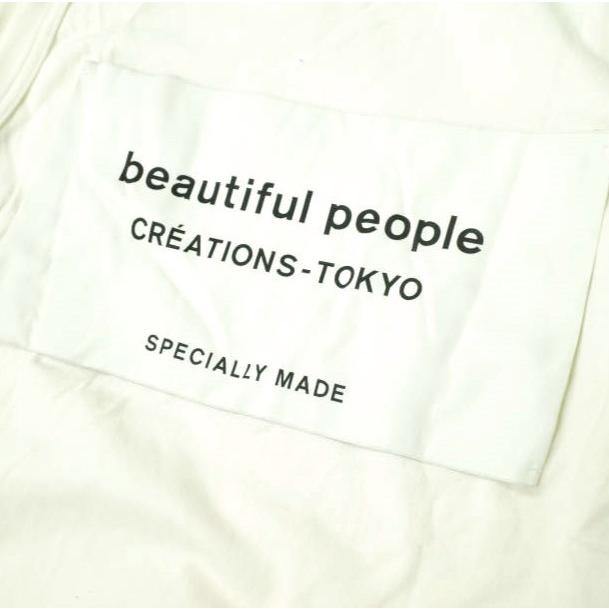 beautiful people ビューティフルピープル soft jersey big name tank top ソフトジャージービッグネームタンクトップ 1815310514 36 WHITE |  | 04