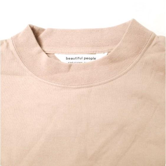 beautiful people 17AW heavy cotton mock neck big T-shirt ヘビーコットンモックネックビッグTシャツ 1745310005 38 ピンク ワンピース |  | 03