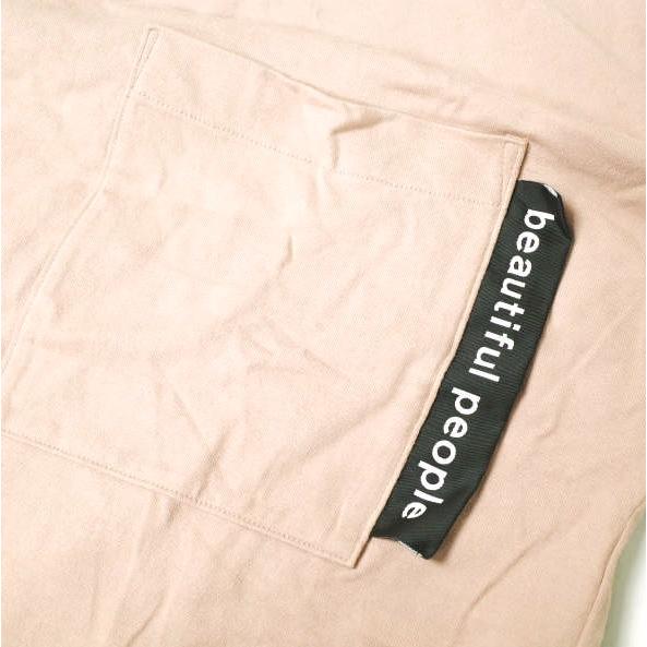beautiful people 17AW heavy cotton mock neck big T-shirt ヘビーコットンモックネックビッグTシャツ 1745310005 38 ピンク ワンピース |  | 04