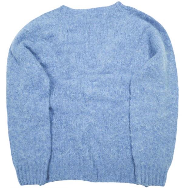 NOR' EASTERLY ノアイースターリー スコットランド製 SHAGGY DOG CREW NECK SWEATER シャギードッグクルーネックニット 34 ブルー セーター |  | 01