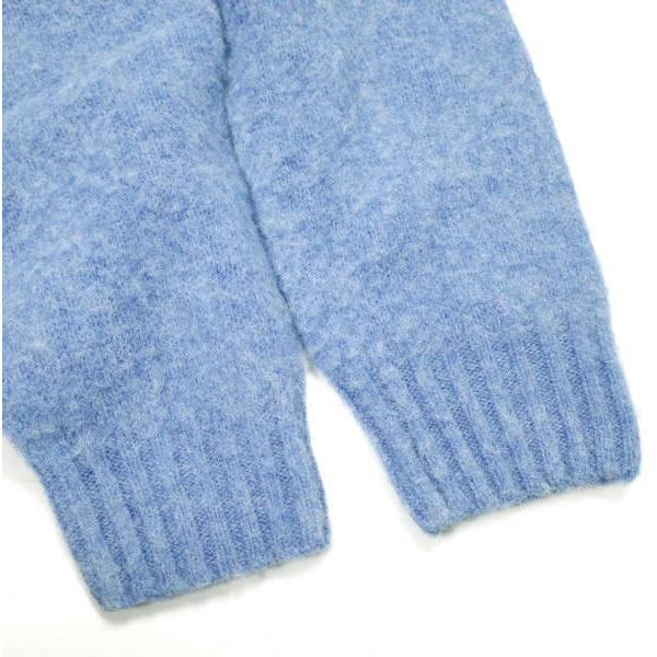 NOR' EASTERLY ノアイースターリー スコットランド製 SHAGGY DOG CREW NECK SWEATER シャギードッグクルーネックニット 34 ブルー セーター |  | 04