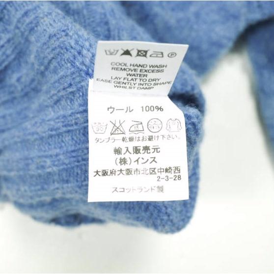 NOR' EASTERLY ノアイースターリー スコットランド製 SHAGGY DOG CREW NECK SWEATER シャギードッグクルーネックニット 34 ブルー セーター |  | 06