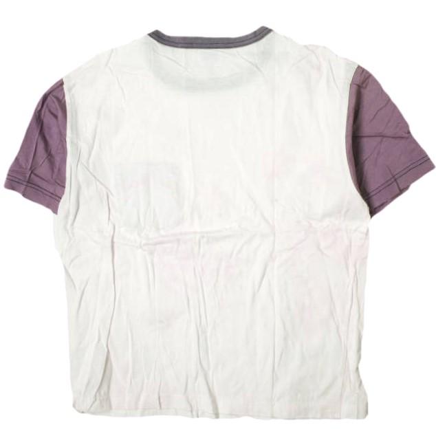 orslow x BEAMS BOY オアスロウ ビームスボーイ 別注 日本製 Used Tee ダメージ＆ペイント加工 Tシャツ パープル リンガー ポケット g13631 |  | 01