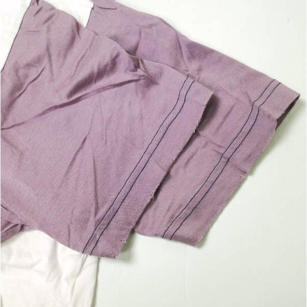 orslow x BEAMS BOY オアスロウ ビームスボーイ 別注 日本製 Used Tee ダメージ＆ペイント加工 Tシャツ パープル リンガー ポケット g13631 |  | 05