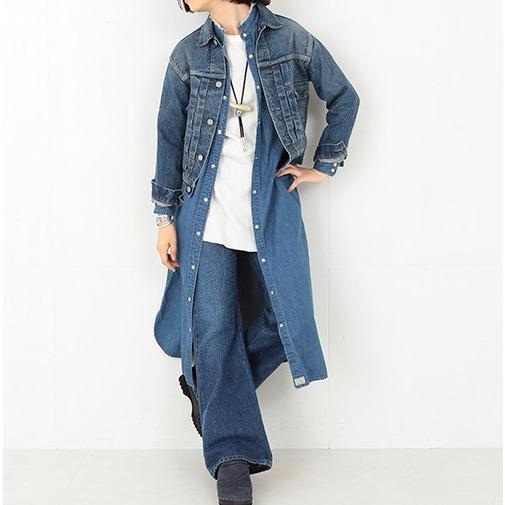 orslow x BEAMS BOY オアスロウ ビームスボーイ 別注 日本製 Fillmore カットオフデニムシャツワンピース 1(ONE SIZE) Indigo g13632 |  | 02