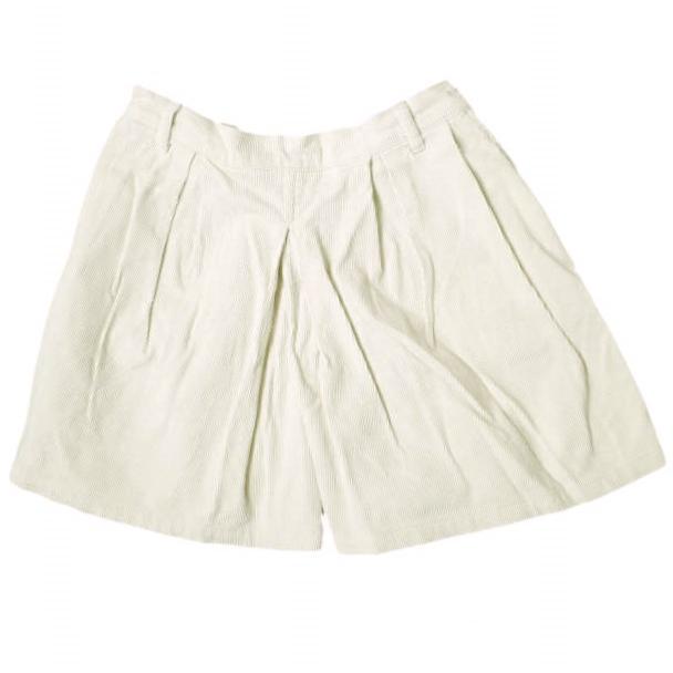 orslow オアスロウ 日本製 コーデュロイタックワイドショーツ 1 ECRU ショーツ イージー ショートパンツ キュロット ボトムス g13635 | 