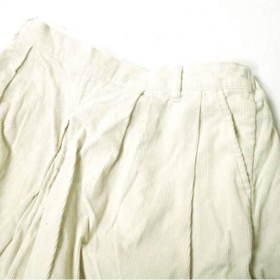 orslow オアスロウ 日本製 コーデュロイタックワイドショーツ 1 ECRU ショーツ イージー ショートパンツ キュロット ボトムス g13635 |  | 03