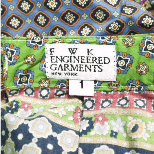 FWK by ENGINEERED GARMENTS エンジニアードガーメンツ Tuck Skirt Multicolored Foulard Hippie Stripe タックスカート １ ボタン フレア |  | 06