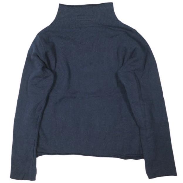 EURISCO x BEAMS BOY ユリスコ ビームスボーイ 日本製 ボトルネックプルオーバー ONE SIZE NAVY トレーナー 裏毛 スウェット ハイネック |  | 01