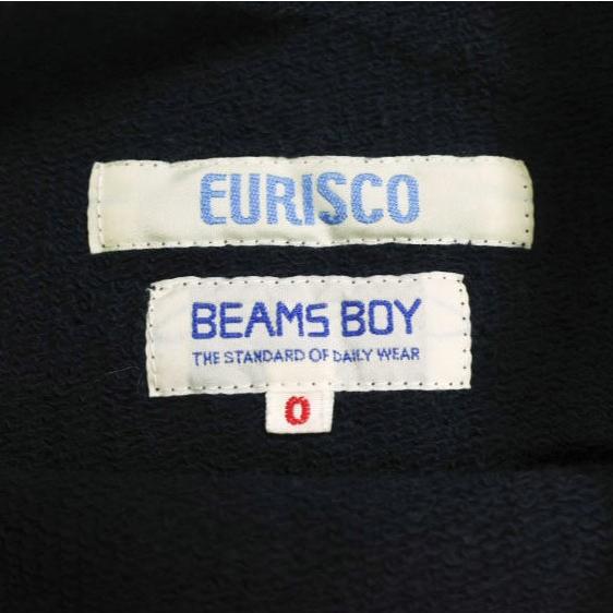 EURISCO x BEAMS BOY ユリスコ ビームスボーイ 日本製 ボトルネックプルオーバー ONE SIZE NAVY トレーナー 裏毛 スウェット ハイネック |  | 03