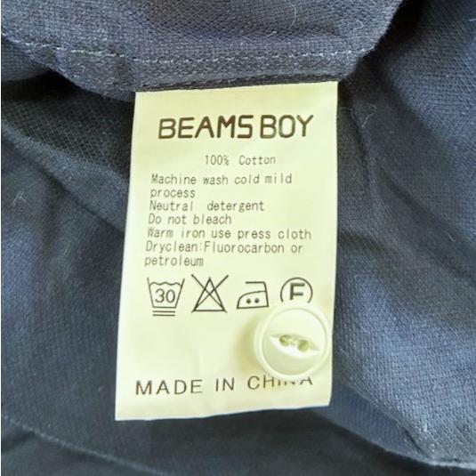 BEAMS BOY ビームスボーイ 日本製 半袖シャツワンピース 13-26-0539-286 ONE SIZE NAVY トップス g13667 |  | 06
