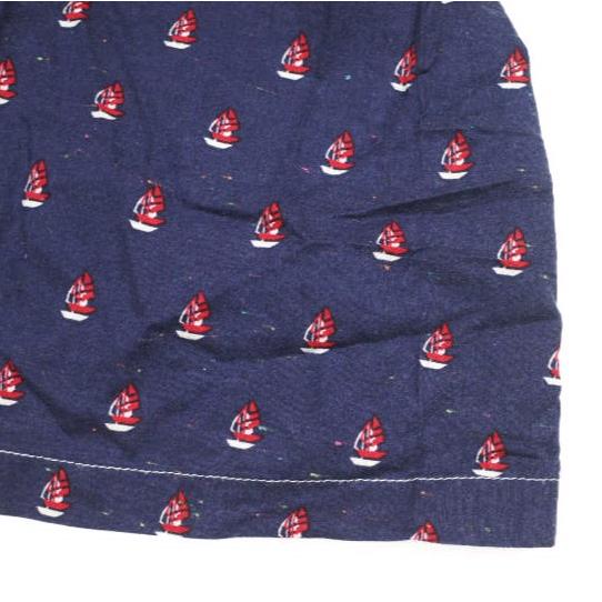 BEAMS BOY ビームスボーイ 日本製 ヨット柄シャツワンピース 13-26-1100-086 ONE SIZE NAVY 半袖 開襟 オープンカラー トップス g13674 |  | 05
