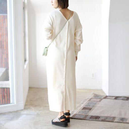 B:MING by BEAMS ビーミング バイ ビームス サーマル2WAY ワンピース 93-26-0426-213 M NATURAL 前後両用 ロング トップス g13681 |  | 03