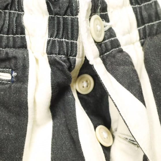 Sanca x BEAMS BOY サンカ ビームスボーイ 別注 日本製 インディゴストライプイージーパンツ S13SPT19BOY Black/Natural テーパード g13683 |  | 04