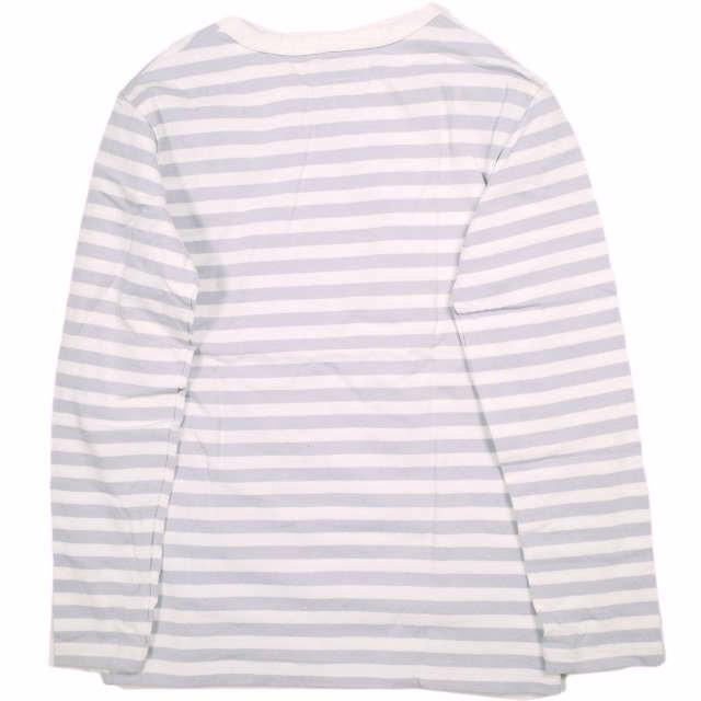 agnes b. アニエスベー 日本製 コットンボーダーロングスリーブTシャツ 0330J008 T1 PURPLE/WHITE 長袖 トップス g13685 |  | 01