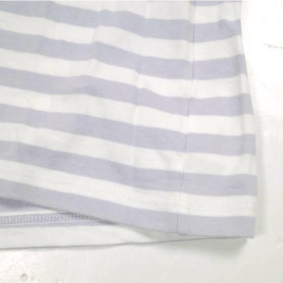 agnes b. アニエスベー 日本製 コットンボーダーロングスリーブTシャツ 0330J008 T1 PURPLE/WHITE 長袖 トップス g13685 |  | 05