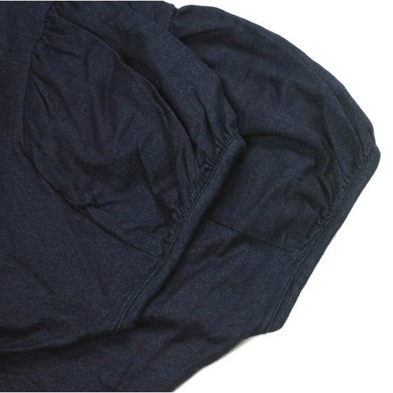 kvivit キーヴィット 日本製 40/2インディゴ天竺 半袖パフスリーブプルオーバー 41K6-074 Free Dk.Indigo 半袖 Tシャツ homspun g13689 |  | 03