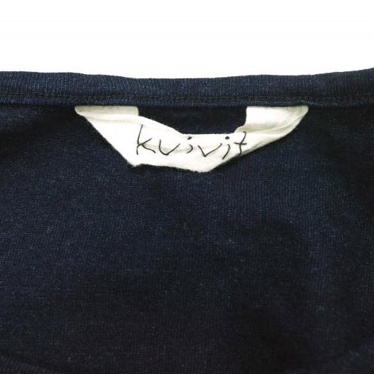 kvivit キーヴィット 日本製 40/2インディゴ天竺 半袖パフスリーブプルオーバー 41K6-074 Free Dk.Indigo 半袖 Tシャツ homspun g13689 |  | 05