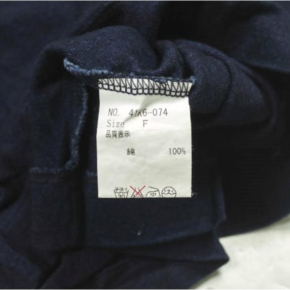 kvivit キーヴィット 日本製 40/2インディゴ天竺 半袖パフスリーブプルオーバー 41K6-074 Free Dk.Indigo 半袖 Tシャツ homspun g13689 |  | 06