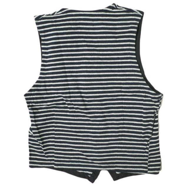 FWK by ENGINEERED GARMENTS エンジニアードガーメンツ コットンジャージーVネックボーダーベスト 1 グレー/ネイビー ジレ g13690 |  | 01