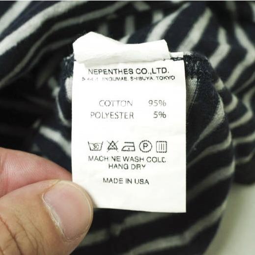 FWK by ENGINEERED GARMENTS エンジニアードガーメンツ コットンジャージーVネックボーダーベスト 1 グレー/ネイビー ジレ g13690 |  | 06