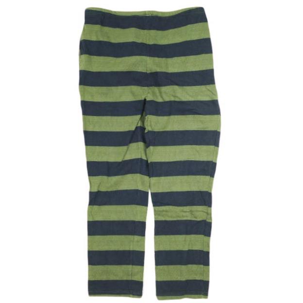 FWK by ENGINEERED GARMENTS エンジニアードガーメンツ ストライプコットンニットジャージーパンツ 2 GREEN/NAVY ボーダー イージー g13693 | 