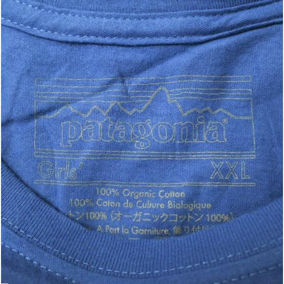 PATAGONIA パタゴニア アメリカ製 ?Organic Cotton Live Simply T-Shirt キッズ プリントTシャツ GIRLS XXL ブルー MADE IN USA g13701 |  | 02