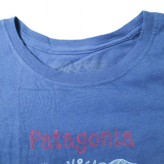 PATAGONIA パタゴニア アメリカ製 ?Organic Cotton Live Simply T-Shirt キッズ プリントTシャツ GIRLS XXL ブルー MADE IN USA g13701 |  | 03