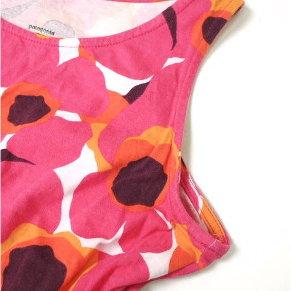 PATAGONIA パタゴニア ?Organic Cotton Dress フラワープリント ノースリーブワンピース 67215 GIRLS (XL) ピンク トップス g13703 |  | 04