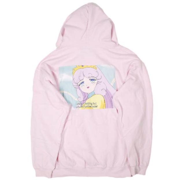 LABRAT ラブラット 魔法の天使 クリィミーマミ Hoodie 裏起毛 スウェットプルオーバーパーカー L ピンク アニメ トップス g13705 | 