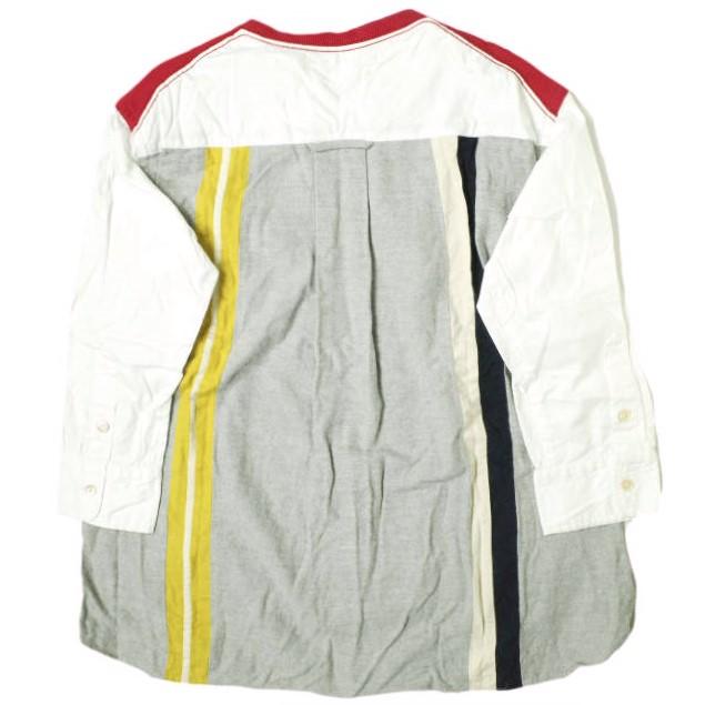 A エィス 日本製 スウェットコンビプルオーバーシャツ BL4S343 1 レッド トレーナー 長袖 切り替え 異素材 ドッキング トップス g13709 |  | 01