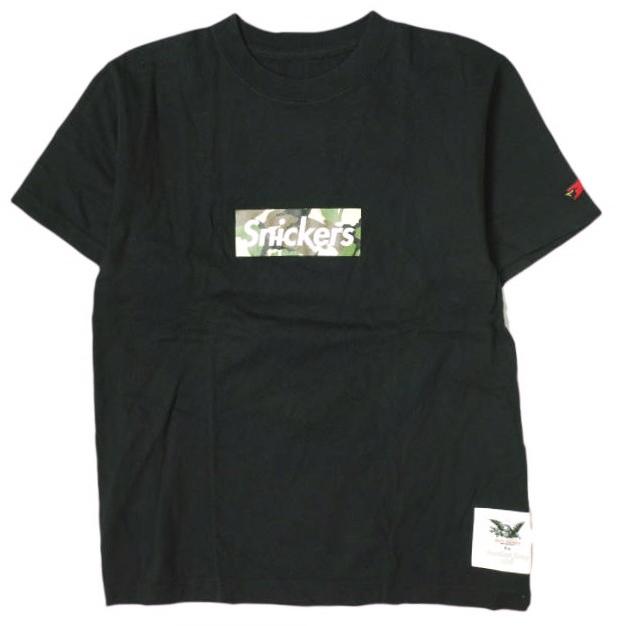 MARK MCNAIRY x Heather Grey Wall マークマクナイリー ヘザーグレーウォール Snickers Box Logo T-Shirt ボックスロゴTシャツ S ブラック | 