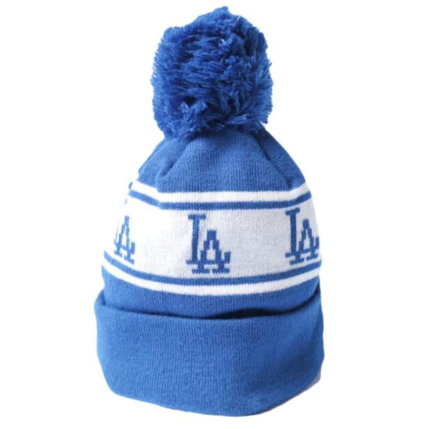 NEW ERA x BEAMS ニューエラ ビームス 別注 Pon Pon Knit Cap LA ドジャーズ ボンボン付き ニットキャップ BLUE MLB ニット帽 ビーニー |  | 02