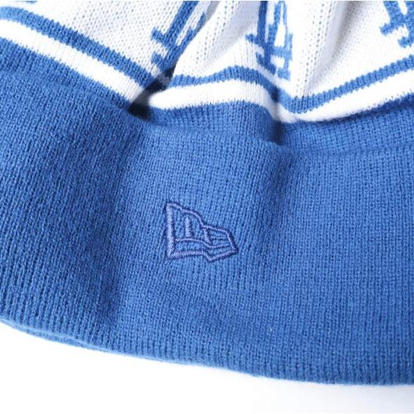 NEW ERA x BEAMS ニューエラ ビームス 別注 Pon Pon Knit Cap LA ドジャーズ ボンボン付き ニットキャップ BLUE MLB ニット帽 ビーニー |  | 05