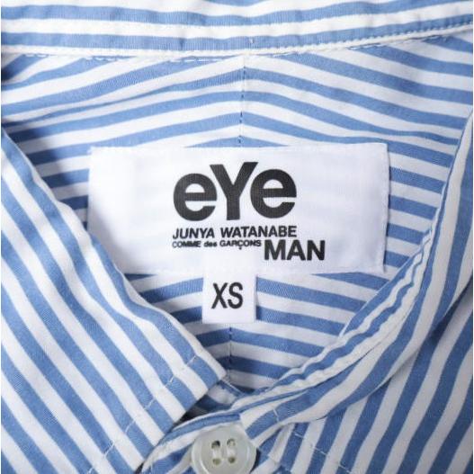 eYe COMME des GARCONS JUNYA WATANABE MAN コムデギャルソン ジュンヤワタナベマン 日本製 14AW ストライプシャツ WN-B905 XS BLUE |  | 02