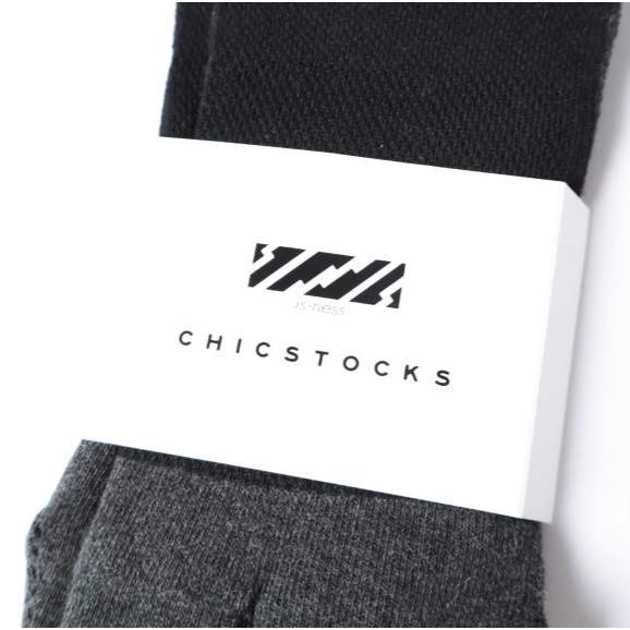 新品 is-ness x CHICSTOCKS イズネス シックストックス 別注 メンズ 足袋 くるぶしソックス BLACK/CHARCOAL GRAY ONE SIZE バイカラー 靴下 |  | 02