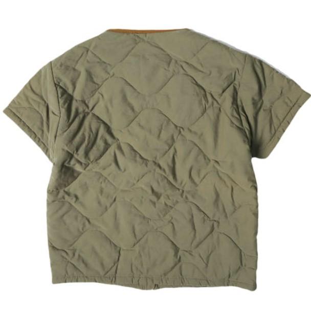 Sanca x BEAMS BOY サンカ ビームスボーイ 別注 日本製 ナイロンキルト ショートスリーブジャケット S15FVT04BOY OLIVE 半袖 キルティング |  | 01